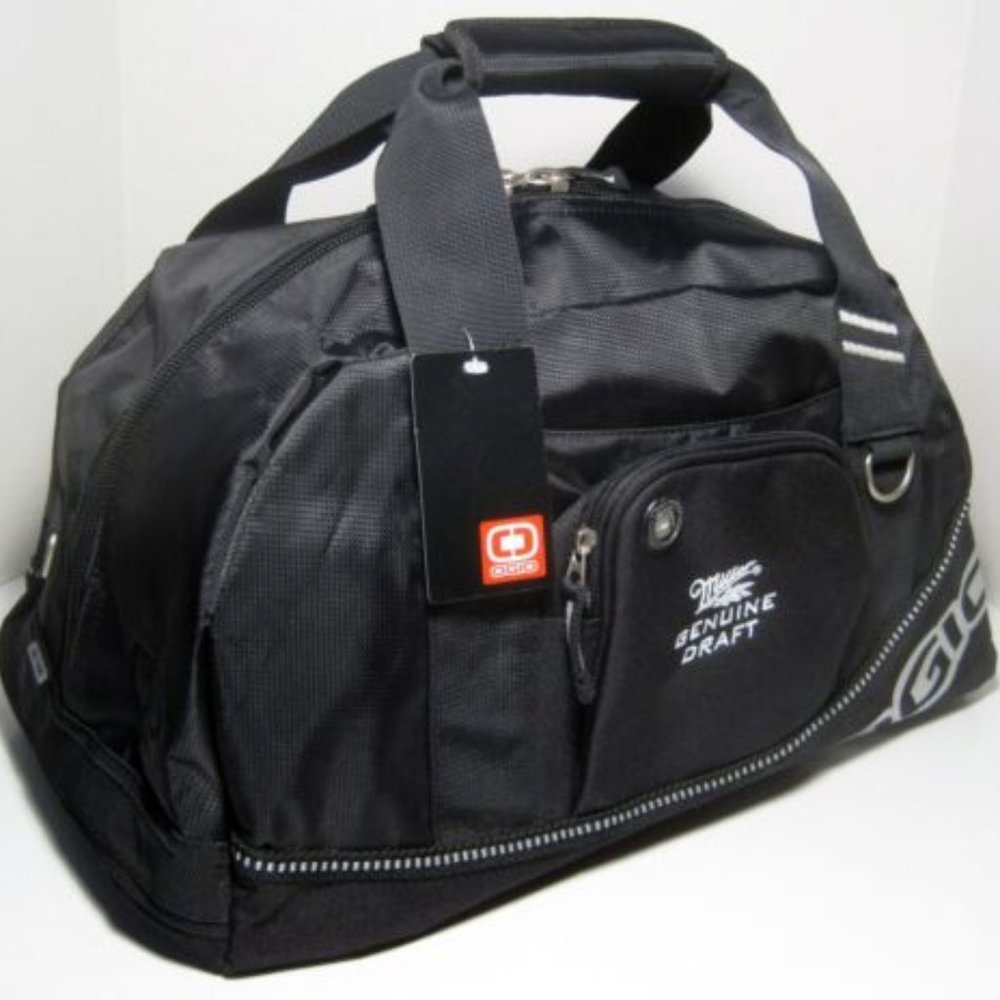 Rare New MILLER GENUINE DRAFT Promotional OGIO HALF DOME Duffle Tote Bag Black